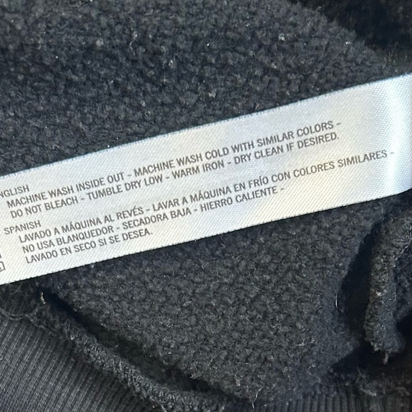 Denim and Flower Ricky Singh Black and white striped hoodie, Size L - Picture 10 of 11